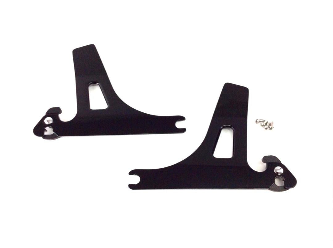 Harley Detachable Sissy Bar Sideplates Dyna Black 52124-09A 2006-2017