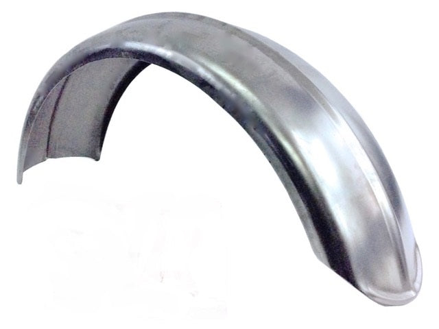 Fender Ribbed Raw Steel Wassell Style 7.5" Inch Wide Bobber Chopper