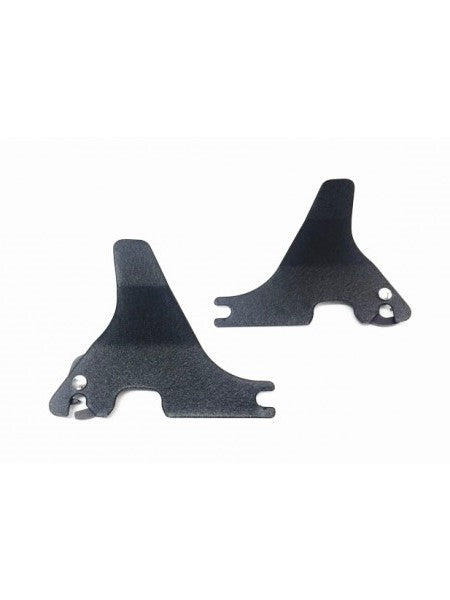 Harley Sportster Sissy Bar Side Plates Detachable Wirnkle Black 2004-2022