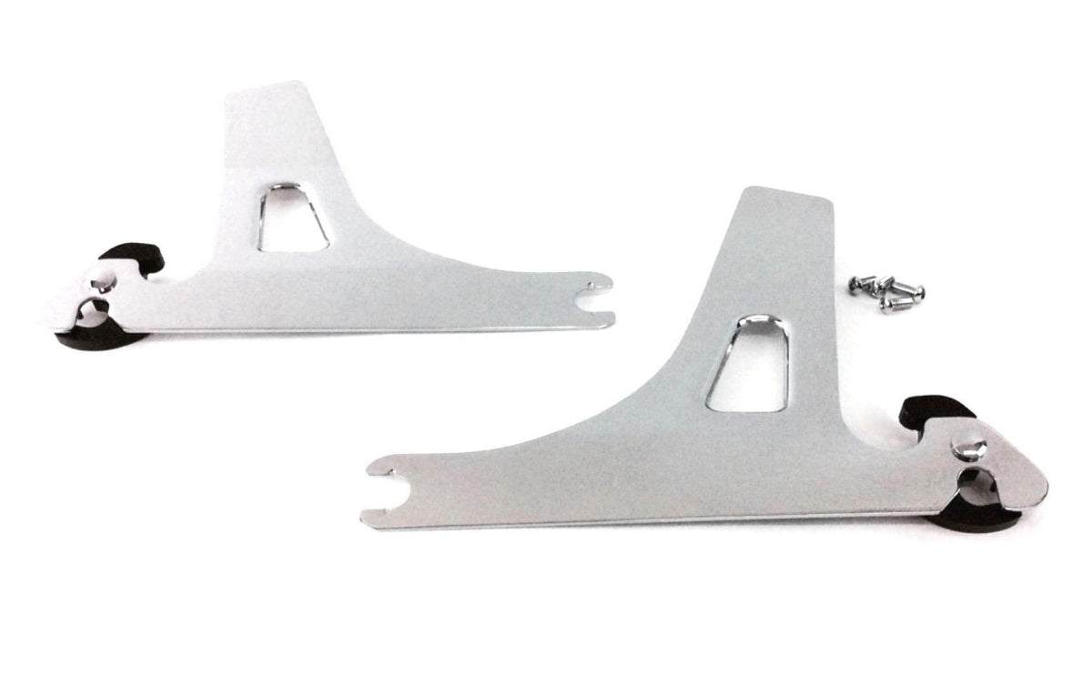 Harley Detachable Backrest Sideplates Dyna Chrome 52866-06A 2006-2017