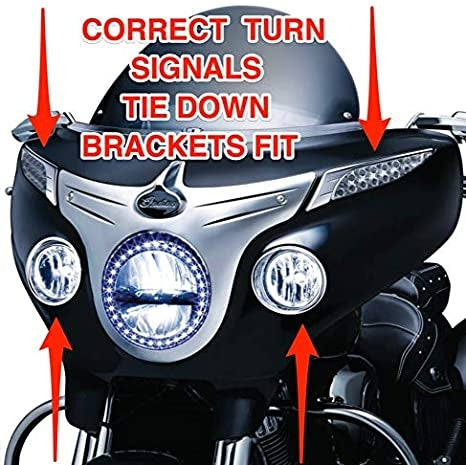 Indian Tie Down Brackets Chrome Roadmaster Chieftain 2014-2027