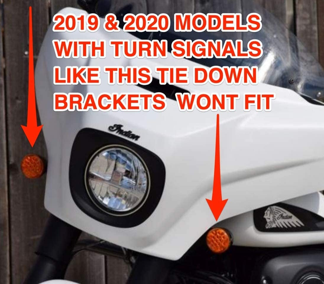 Indian Tie Down Brackets Chrome Roadmaster Chieftain 2014-2027