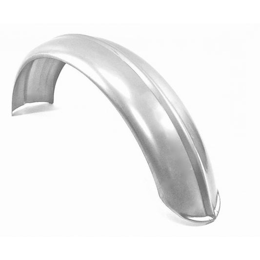 featured Image for Fender Ribbed Raw Steel Wassell Style 6" Inch Wide Bobber Chopper