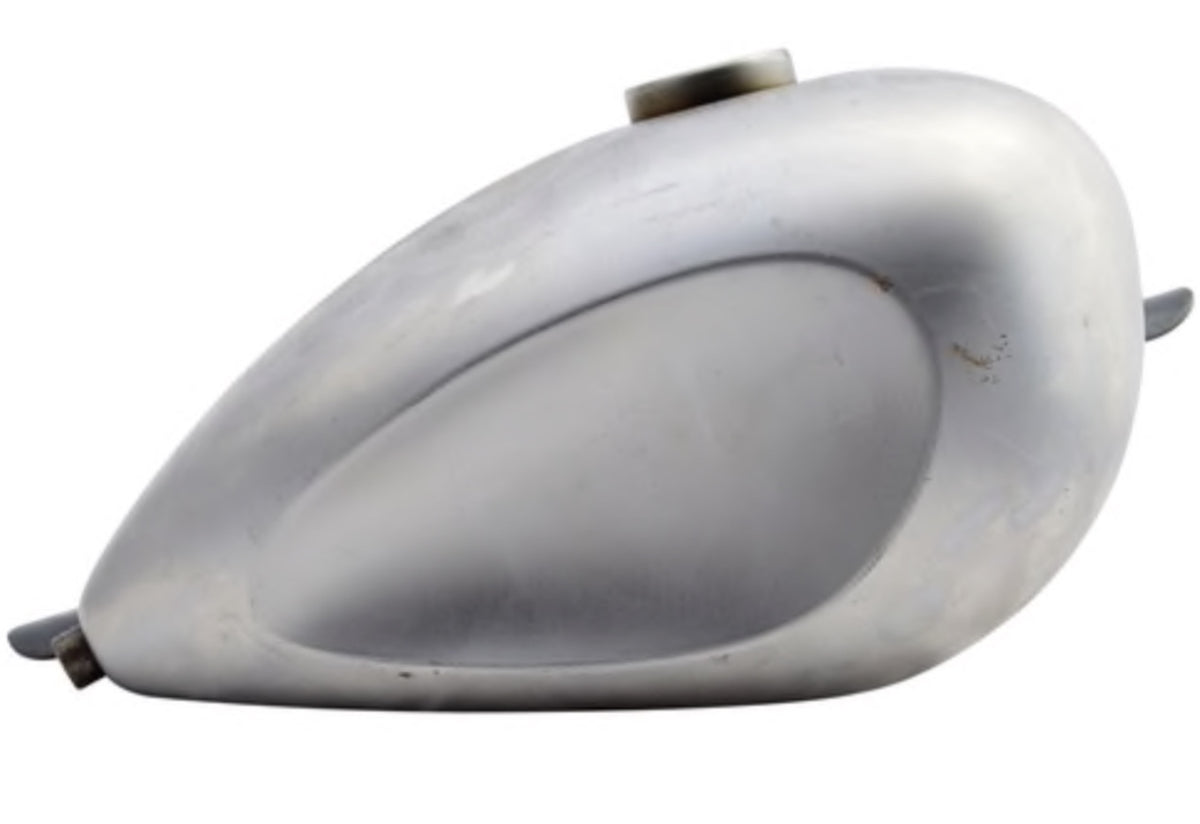 Gas Tank Custom Chopper Dished Wassell Peanut Mid Tunnel 2.1 Gallon