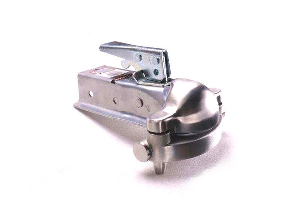 Stainless Steel Alarmed Trailer Coupler Lock 130dB Alarm Anti-Theft Hitch