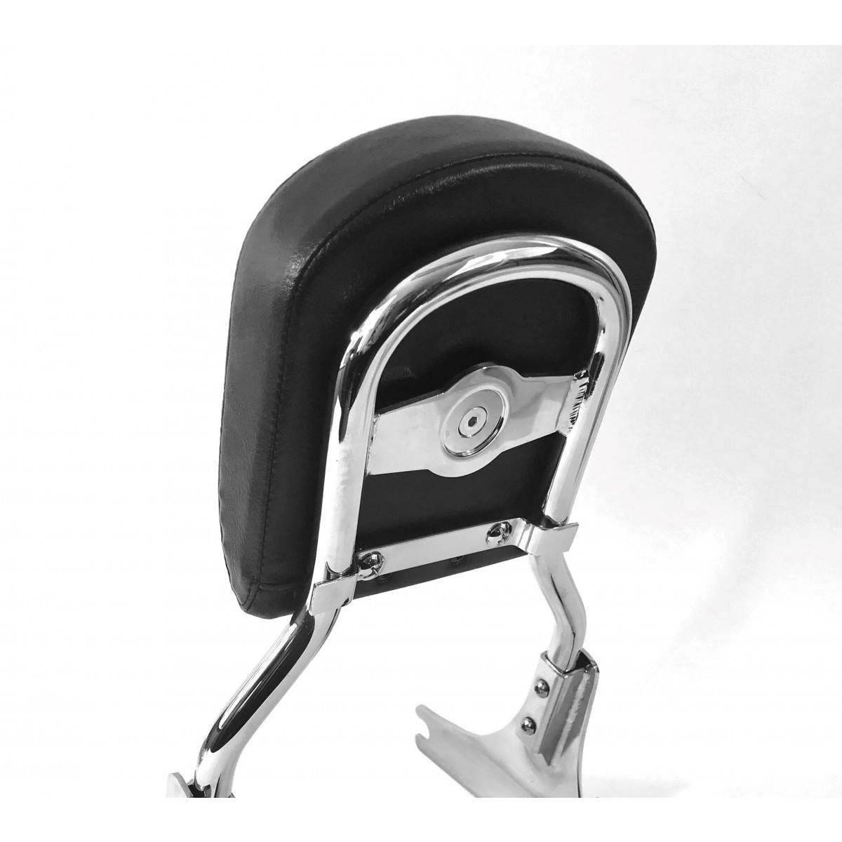 QuickRelease Chrome Heritage Backrest Sissy Bar for Harley Softail