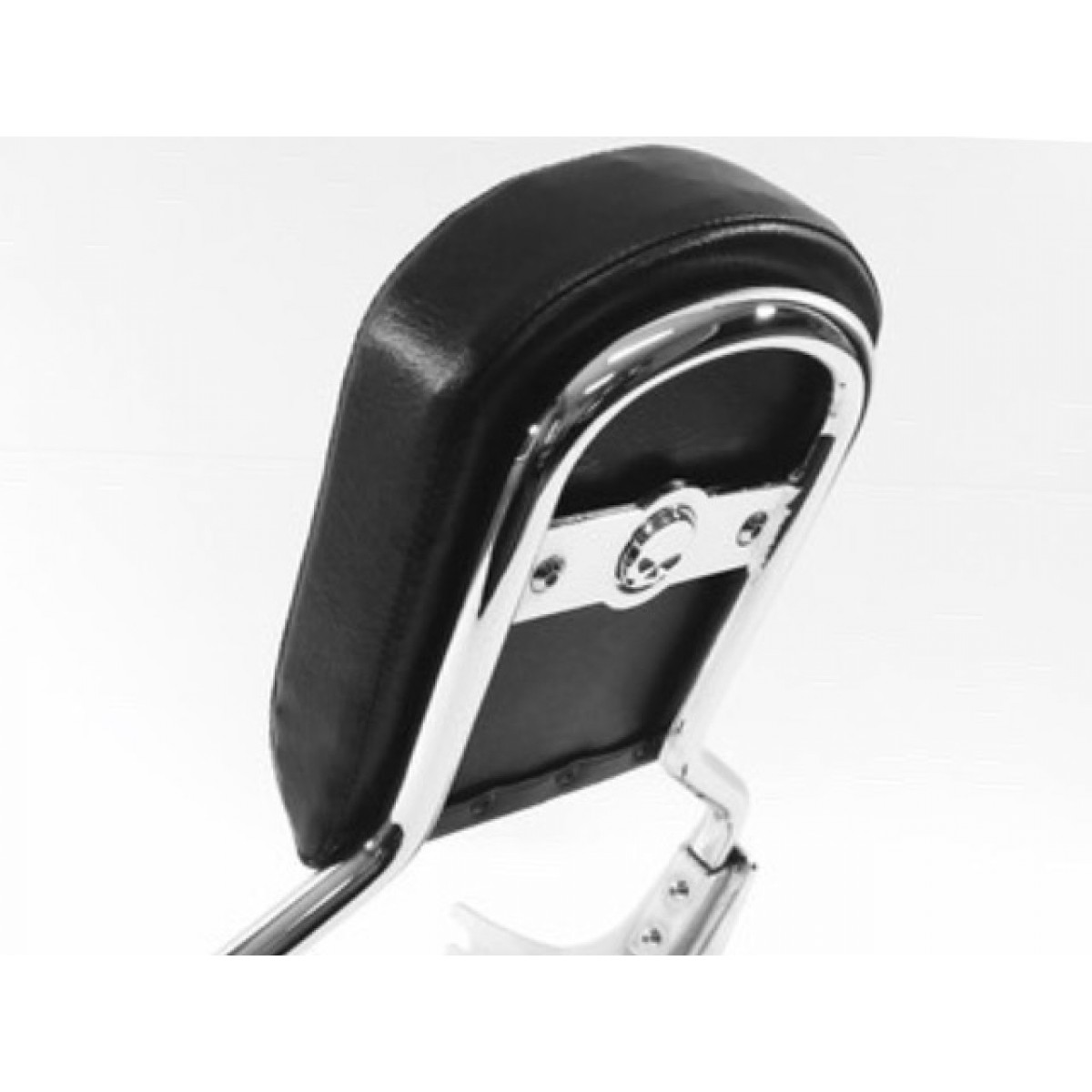 Low MiniMedallion Style Sissy Bar Upright Chrome Passenger Backrest