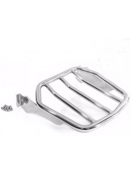 Custom Tapered Sport Luggage Rack Chrome Rear Carrier Sissy Bar Upright Backrest for Harley Davidson Softail Fat Boy Lo FatBoy S Night Train Cross Bones Springer Convertible CVO 2006-2017 equivalent to 53953 06 53953-06