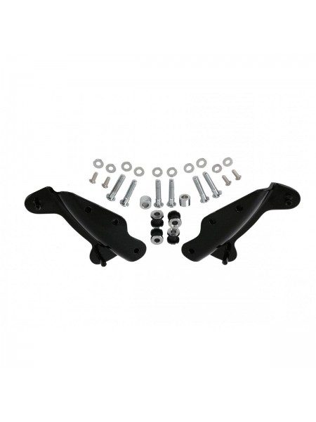 Gloss Black Detachable Sissy Bar Backrest 4 Four Point Docking Mounting Hardware Kit for Harley Davidson Touring Like Street Glide Road King Quick Release Luggage Rack Rear Carrier Equivalent to Harley 54246-09A 09 54246