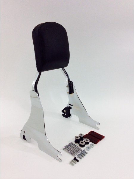 Harley Davidson SPORTSTER  Detachable Chrome Backrest with Chrome Luggage Rack 