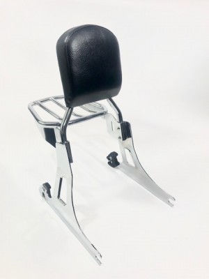 Quick-Release Dyna Backrest with Rack-Chrome 
