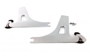 Dyna Chrome Sideplates for Harley Davidson Detachable Sissy Bar Backrest Street Bob Fat Bobber Super Wide Glide Low Rider Years 06-2017 Equivalent to Harley 52866-06A Side Plates Plate  FXDB FXDF FXDWG FXDL QUICK RELEASE