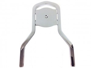 Low Short Medallion Style Sissy Bar Upright Chrome Passenger Backrest for Harley Davidson Softail Fat Boy Deluxe Heritage Dyna Street Bob Low Rider Sportster Iron 12" inch like 52300024  Equivalent to Harley 52754-05