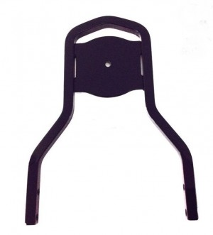 Low Short Medallion Style Sissy Bar Upright Black Passenger Backrest for Harley Davidson Softail Fat Boy Deluxe Heritage Dyna Street Bob Low Rider Sportster Iron 12" inch like 52300024  Equivalent to Harley 51851-09  