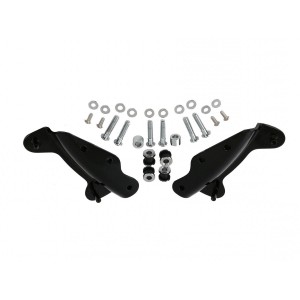 Gloss Black Detachable Sissy Bar Backrest 4 Four Point Docking Mounting Hardware Kit for Harley Davidson Touring Like Street Glide Road King Quick Release Luggage Rack Rear Carrier Equivalent to Harley 54246-09A 09 54246