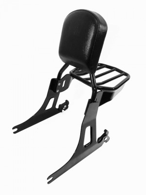 Dyna Roundbar Backrest Set-Gloss Black