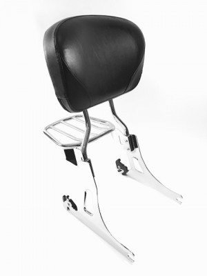 Quick-Release Tall Dyna Backrest Set-Chrome