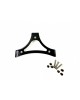 Gloss Black Touring Mounting Triangle Bracket Passenger Sissy Bar Backrest Pad Bracket Mount for Harley Davidson 1987-2020 Touring CVO Street Glide Road King Ultra Electra Classic 
