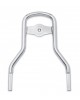 Low Mini-Medallion Style Sissy Bar Upright Chrome Passenger Backrest for Harley Davidson Softail Deluxe Heritage Dyna Street Bob Low Rider Sportster 1200 883 Iron Forty Eight 12" inch HD Equivalent to Harley 52300022 